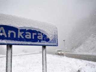 Ankara kar sabah başladı!