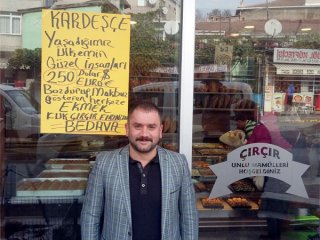 Eyüp'te fırıncıdan ilginç kampanya