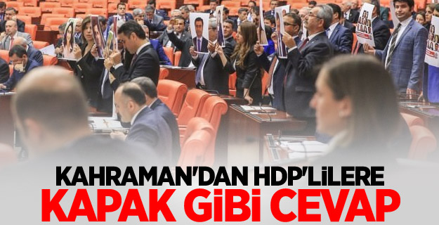 Kahraman'dan HDP'lilere kapak gibi cevap