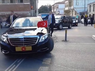 Erdoğan’ın konvoyu kaza yaptı