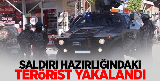 Saldırı hazırlığındaki terörist yakalandı