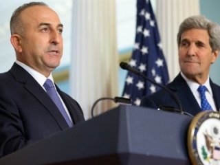 Çavuşoğlu Kerry ile görüştü