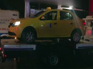 Şüpheli taksi emniyete götürüldü