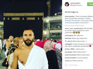 Yasin Öztekin 2017'ye Kabe'de girdi