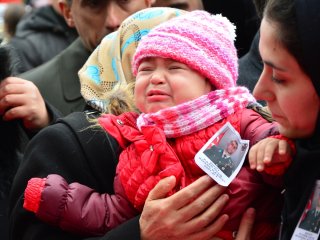 Şehit babaya böyle veda etti