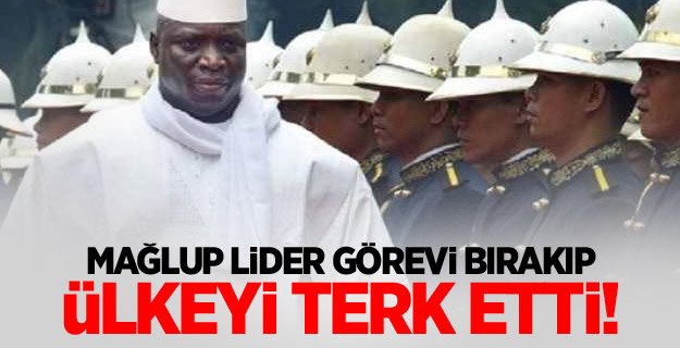 Mağlup lider görevi bırakıp ülkeyi terk etti!