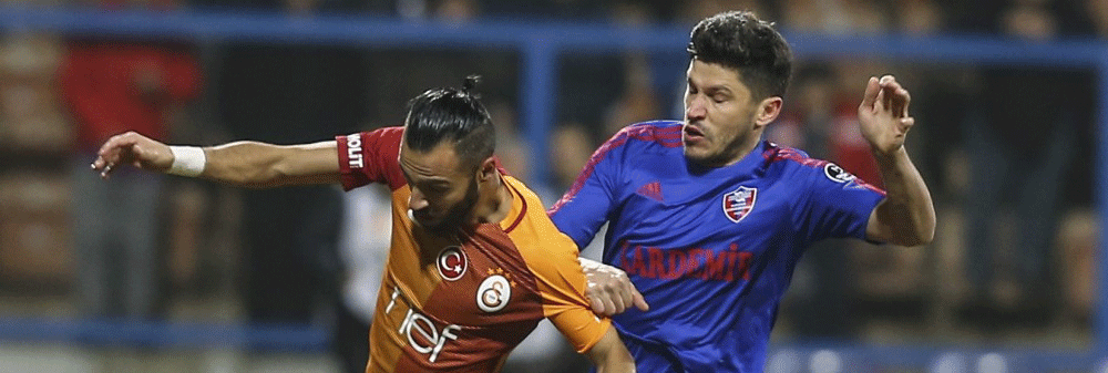 Karabükspor Galatasaray'ı 2-1 mağlup etti