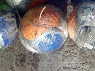 Voleybol topu içinde bomba! Facia önlendi