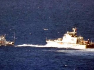 Türk botunu gören Yunan askerleri kaçtı!