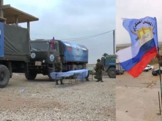 Şimdi de Rus bayrağına sarıldılar!