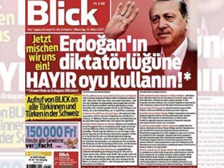 İsviçre'nin Blick gazetesinden küstahan çağrı