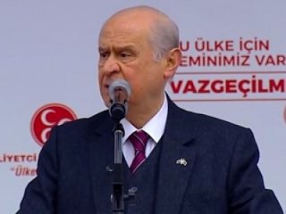 İşte Devlet Bahçeli'nin ilk 'Evet' mitingi