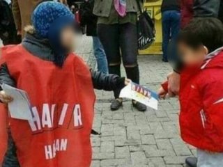 5 yaşındaki çocuklara 'Hayır bildirisi' dağıttırdılar