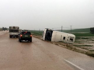 Erdoğan'ın mitingine giden otobüs devrildi! Ölü ve yaralılar var..