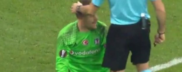 Hata sonrası Fabri'nin yanına koştu...