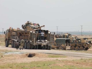 Suriye sınırında dikkat çeken görüntü