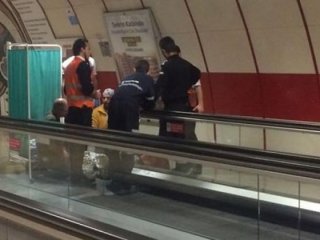 Taksim metrosunda korkunç kaza!