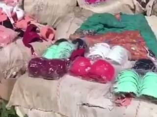 PKK'nın kaçak iç çamaşırları ele geçirildi