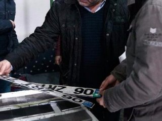 Standart dışı plakalara ceza yağdı