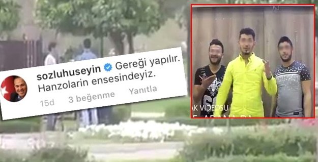 Taciz videosu için başkan devrede: Hanzoların ensesindeyiz...