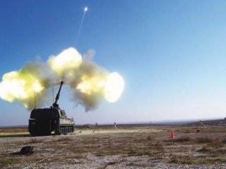 Türk topçusu, Bersaya'daki PYD mevzilerini vurdu!