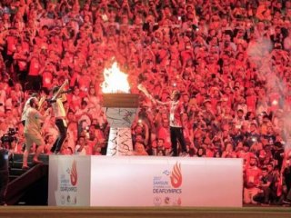 Olimpiyat ateşi Samsun'da yandı