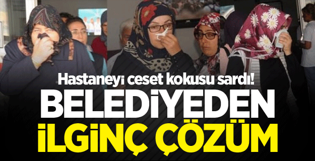 Hastaneyi ceset kokusu sardı! Belediyeden müdahale