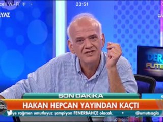 Hakan Hepcan ile Ahmet Çakar canlı yayında kavga etti