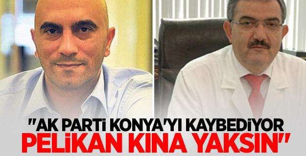 "AK Parti Konya'yı kaybediyor, Pelikan kına yaksın"