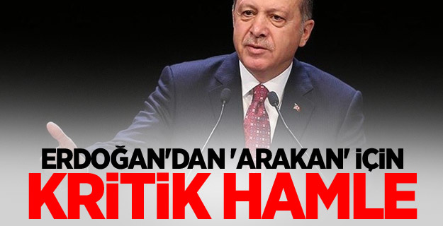 Erdoğan'dan 'Arakan' için kritik hamle