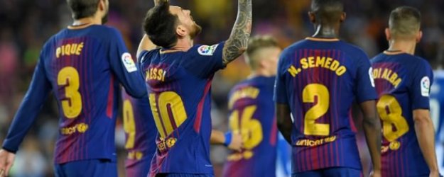 Messi'den resital Barça'dan gol şov