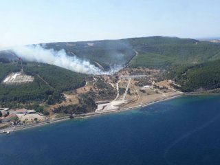 Çanakkale'de şehitlikte orman yangını!