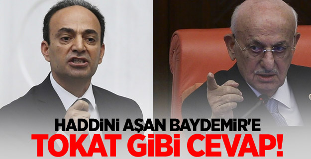 Haddini aşan Baydemir'e tokat gibi cevap!
