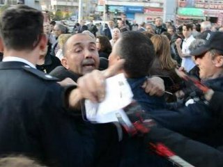 Gergin anlar... Bir anda ortalık karıştı