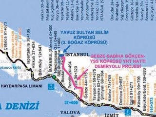 Gebze 3’üncü köprüye YHT ile bağlanacak!