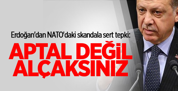Erdoğan'dan NATO'daki skandala sert tepki