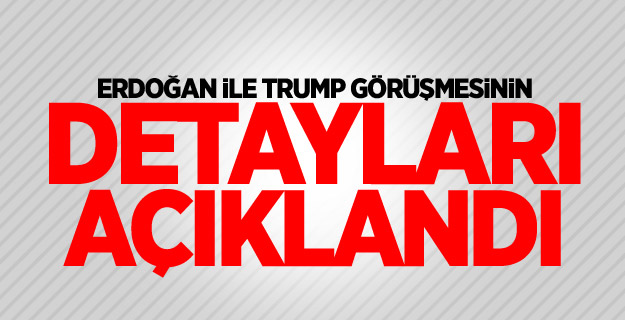 Erdoğan ile Trump görüşmesinin detayları açıklandı