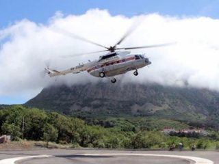 Rusya'da helikopter düştü!