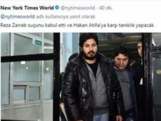 NYT'dan skandal Zarrab tweeti açıklaması