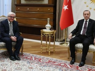 Erdoğan Steinmeier ile görüştü