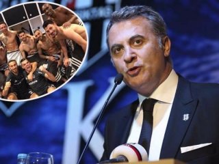 Soyunma odasına inip müjdeledi!