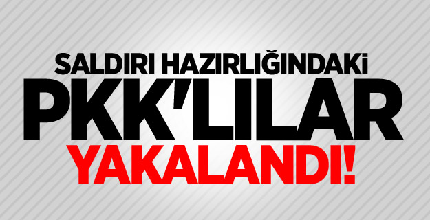 Saldırı hazırlığındaki PKK'lılar yakalandı!