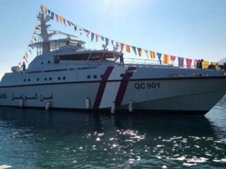 Açık deniz karakol gemisi Katar'a teslim edildi