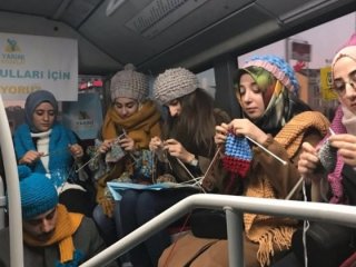 Metrobüste şaşırtan görüntü!