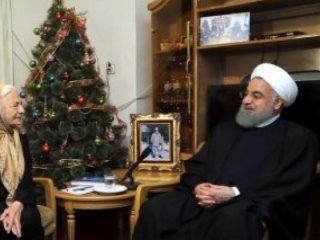 Hasan Ruhani'den Ermeni aileye Noel ziyareti