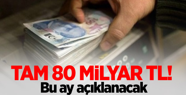 Tam 80 milyar TL! Bu ay açıklanacak