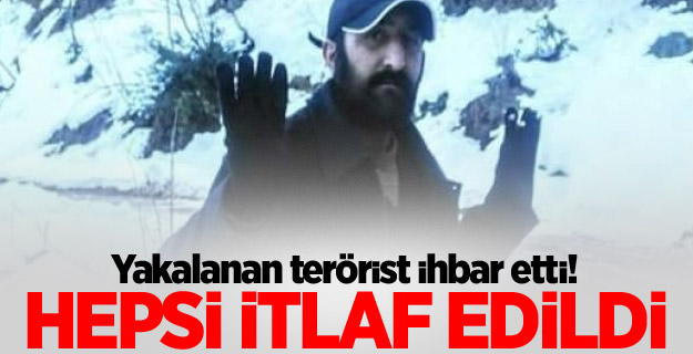 Yakalanan terörist ihbar etti! 6 PKK'lı öldürüldü