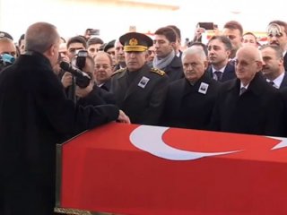Afrin şehidi uğurlandı! Erdoğan'dan sert mesaj