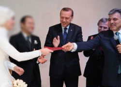 Cumhurbaşkanı ve Başbakan, nikah şahidi oldu