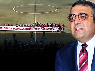 Bu pankartı taşımayı reddeden Amedspor'a CHP'den destek!